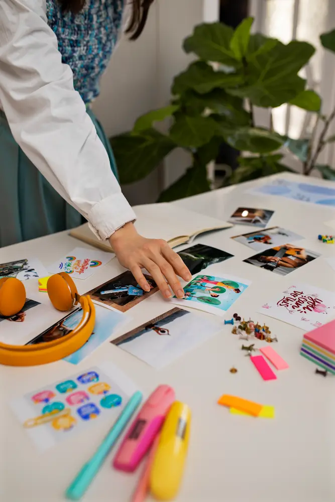 woman-creating-their-own-vision-board